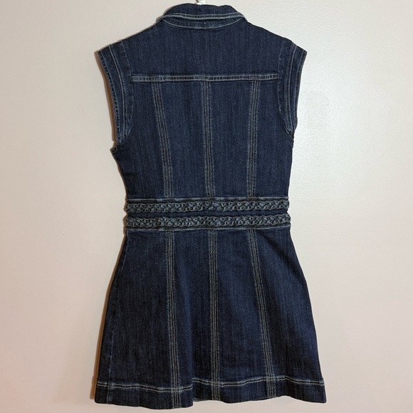 Bebe X Ciara Braided Waist Denim Dress - Picture 5 of 9